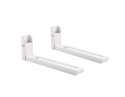 Universal heavy duty steel wall brackets Gembird -WM-U30-01-W-, extendable bracket length from 325 - 492 mm, Fixed, max. 30 kg, white